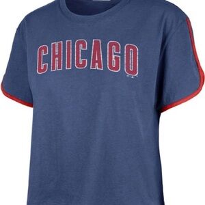 47 CHICAGO CUBS WOMENS BLUE PREMIER SHORT SLEEVE T-SHIRT